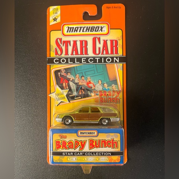 New Old Stock Matchbox 1997 Star Car Collection The Brady Bunch Station Wagon - Picture 1 of 3